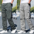 Adventure Pro 100% Cotton Cargo Pants Combo  Dark Olive & Light Grey